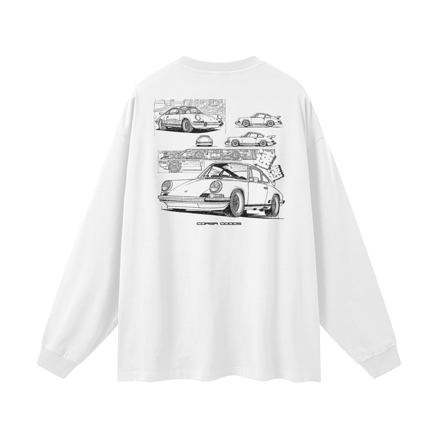 PORSCHE MANGA TEE WHITE