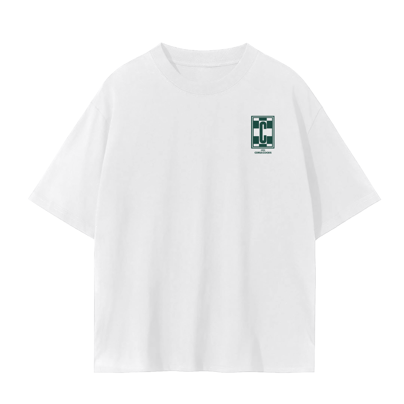 CORSA CREED SEAMLESS TEE WHITE/PINE – Corsa Goods
